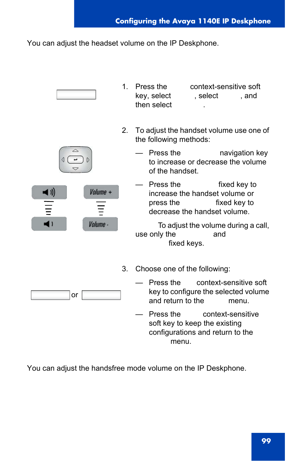 Prefs, Set back | Avaya 1140E IP User Manual | Page 99 / 418