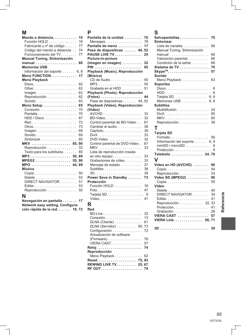 Panasonic DMRPWT500EC User Manual | Page 95 / 96