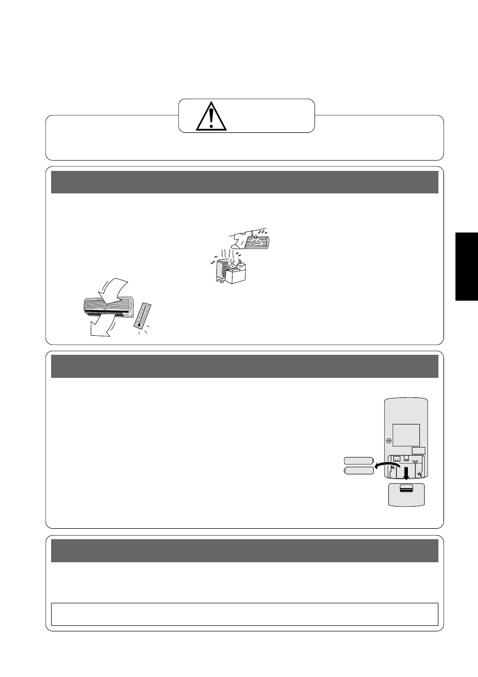 Inspection recommandée, Inspection avant terme, Attention | Panasonic CUG95KE User Manual | Page 101 / 239