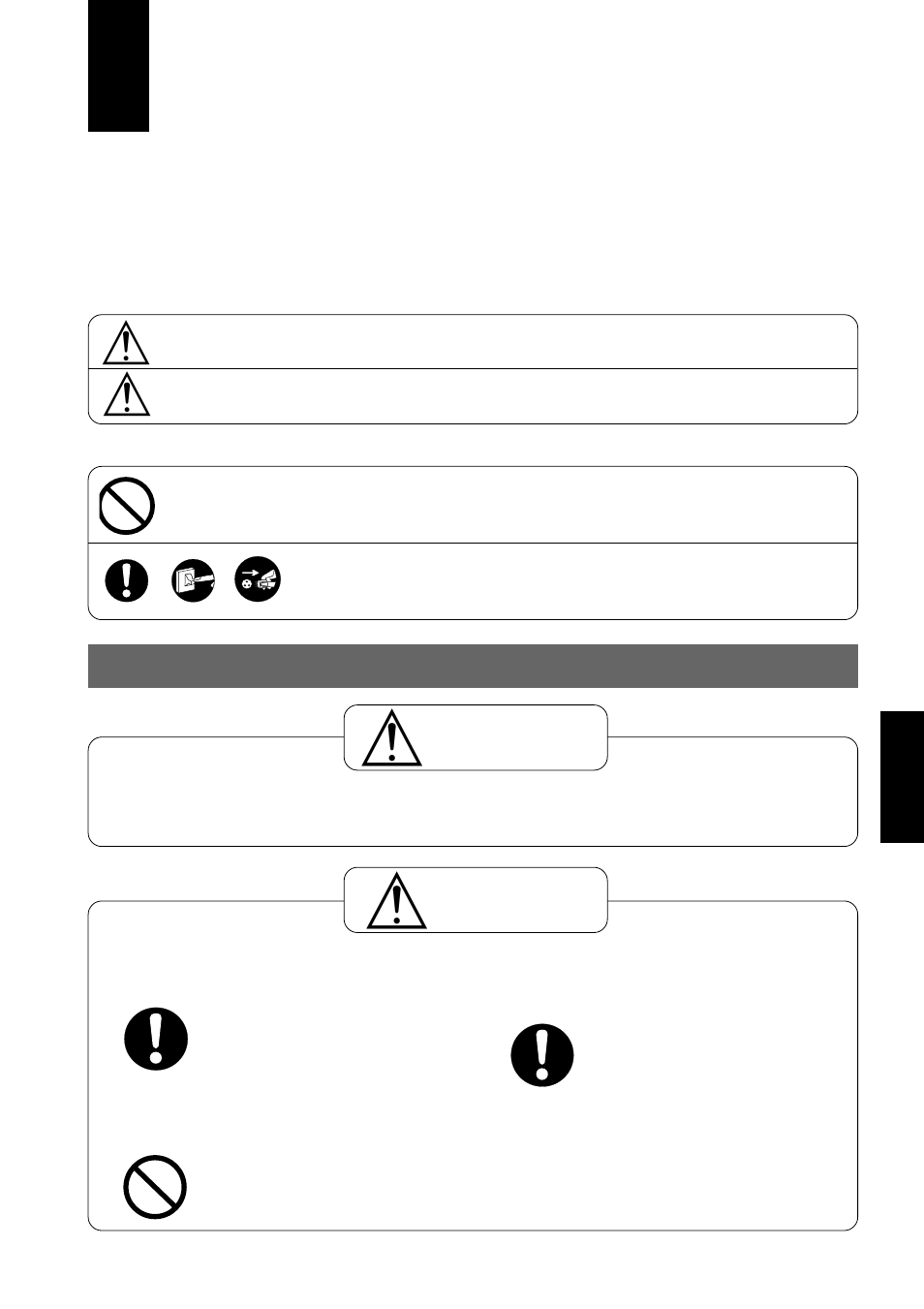 Precauzioni per la sicurezza, Precauzioni nell’installazione, Attenzione | Avvertenze | Panasonic CUG95KE User Manual | Page 135 / 239