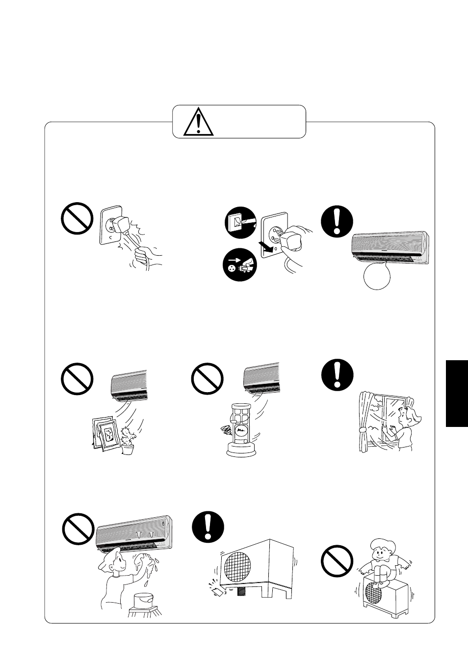 Attenzione | Panasonic CUG95KE User Manual | Page 137 / 239