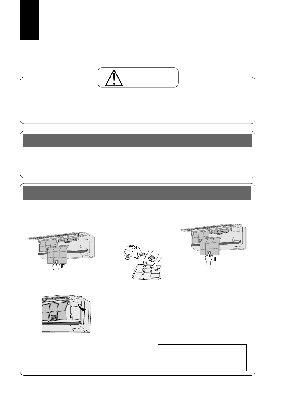 Cura e manutenzione, Attenzione | Panasonic CUG95KE User Manual | Page 150 / 239