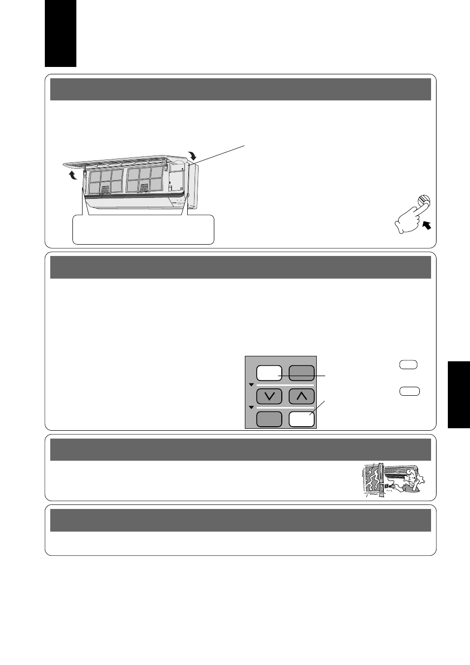 Informazioni utili, Il telecomando non funziona, Fluttuazione di tensione | Se viene a mancare l’energia elettrica, Tuoni e fulmini | Panasonic CUG95KE User Manual | Page 157 / 239