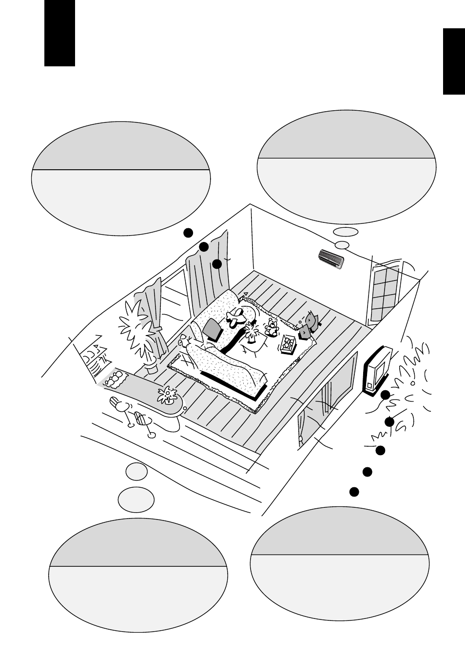 Operation hints, Do not overcool, Adjust your curtains and blinds | Clean the filters! anything near the outdoor unit | Panasonic CUG95KE User Manual | Page 19 / 239