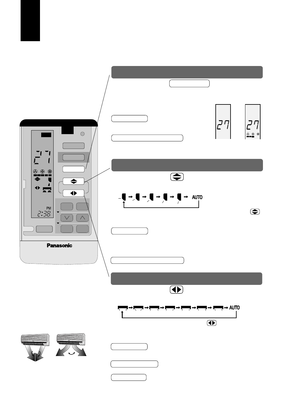 Ajuste de la velocidad del ventilador, Presione el botón, Presione el botón fan speed | Sleep, Control automático de la velocidad del ventilador | Panasonic CUG95KE User Manual | Page 196 / 239