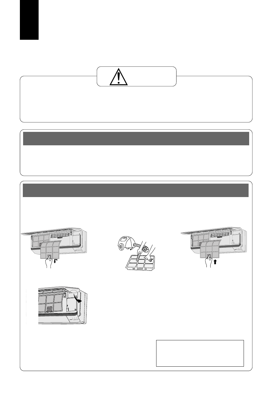 Care and maintenance, Caution | Panasonic CUG95KE User Manual | Page 20 / 239