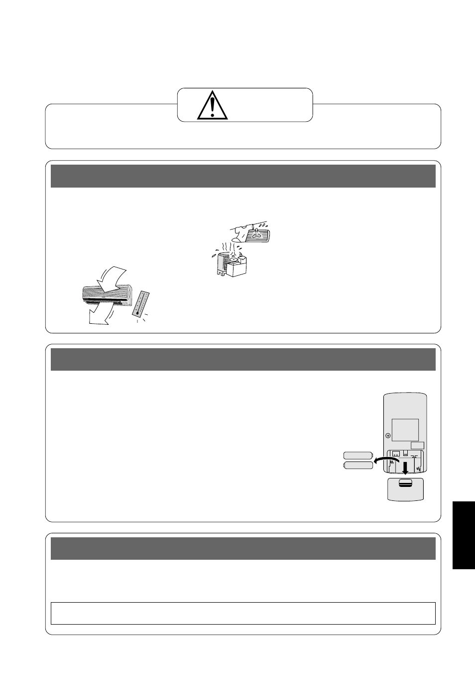 Inspección recomendada, Inspección de pretemporada, Cuidado | Panasonic CUG95KE User Manual | Page 205 / 239