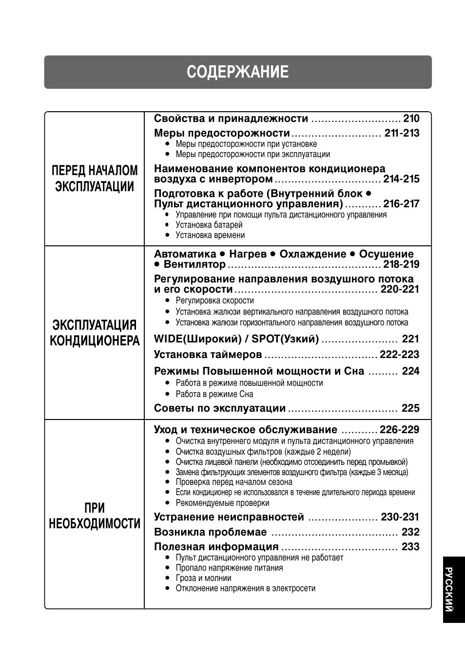 Лйсцкьдзац | Panasonic CUG95KE User Manual | Page 211 / 239