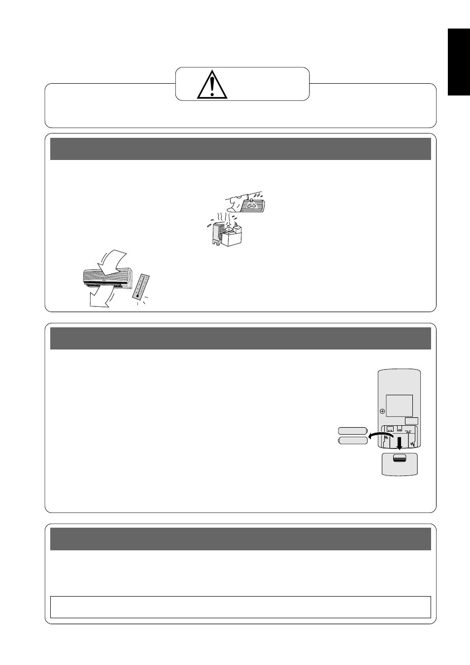 Pre-season inspection, Recommended inspection, Caution | Panasonic CUG95KE User Manual | Page 23 / 239