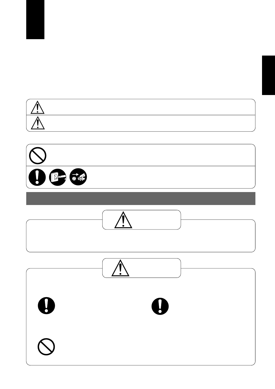 Precauções de segurança | Panasonic CUG95KE User Manual | Page 31 / 239