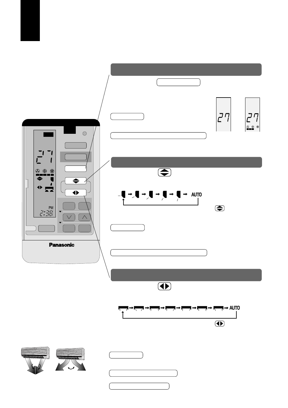 Para ajustar a velocidade do ventilador, Prima o botão fan speed, Prima o botão | Panasonic CUG95KE User Manual | Page 40 / 239