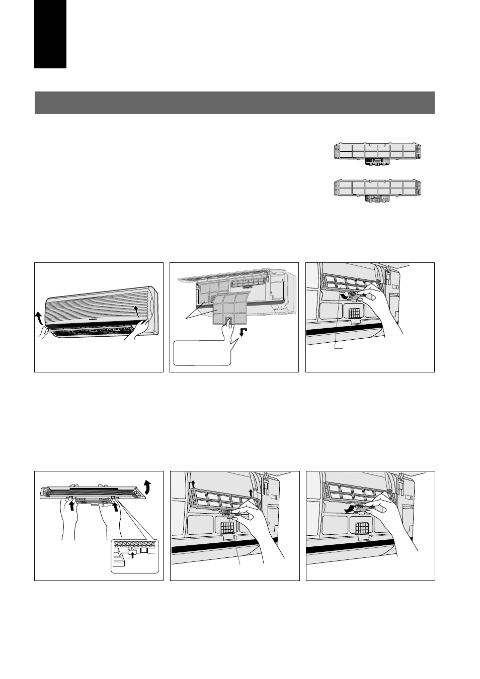 Substituir os filtros de purificação do ar | Panasonic CUG95KE User Manual | Page 48 / 239