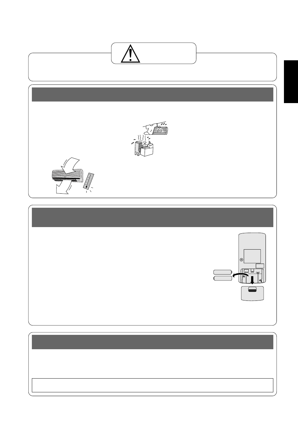 Inspecção temporária, Inspecção recomendada, Cuidado | Panasonic CUG95KE User Manual | Page 49 / 239