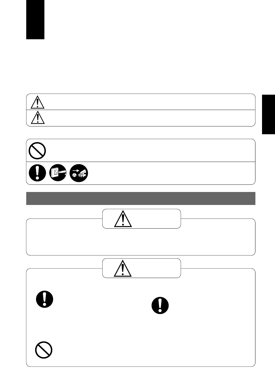 Sicherheitshinweise, Montagehinweise, Achtung | Vorsicht | Panasonic CUG95KE User Manual | Page 57 / 239