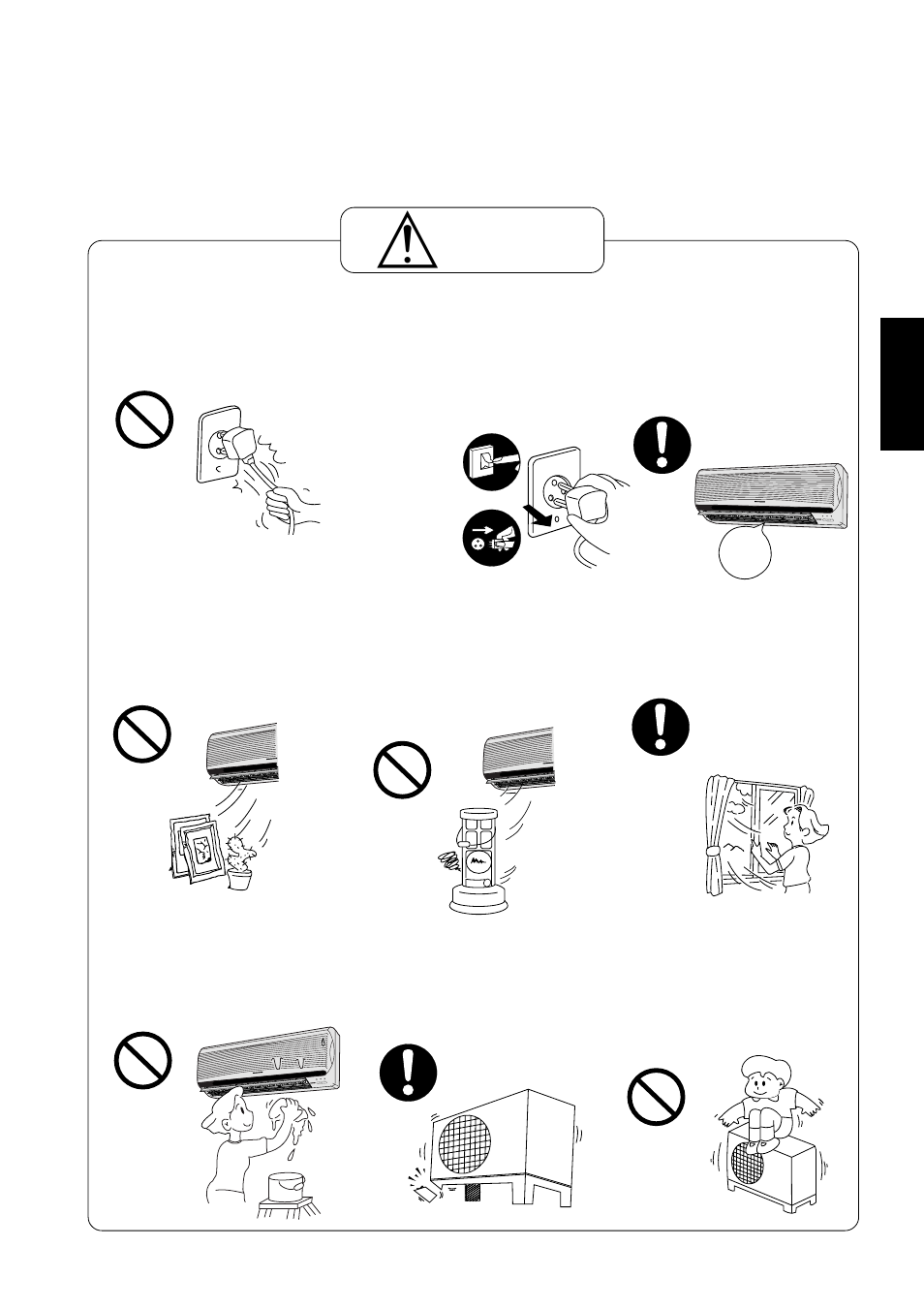 Achtung | Panasonic CUG95KE User Manual | Page 59 / 239