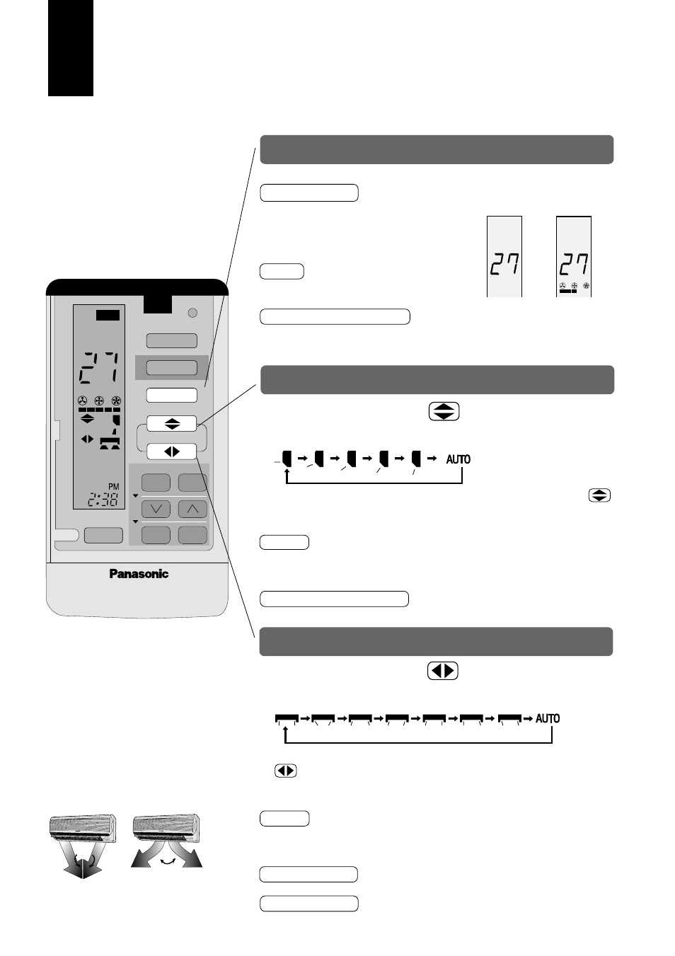 Einstellen der ventilatordrehzahl, Drücken sie die taste, Drücken sie die taste fan speed | Vertikale zuluftlenkautomatik, Ventilatorautomatik, Sleep, Horizontale zuluftlenkautomatik | Panasonic CUG95KE User Manual | Page 66 / 239