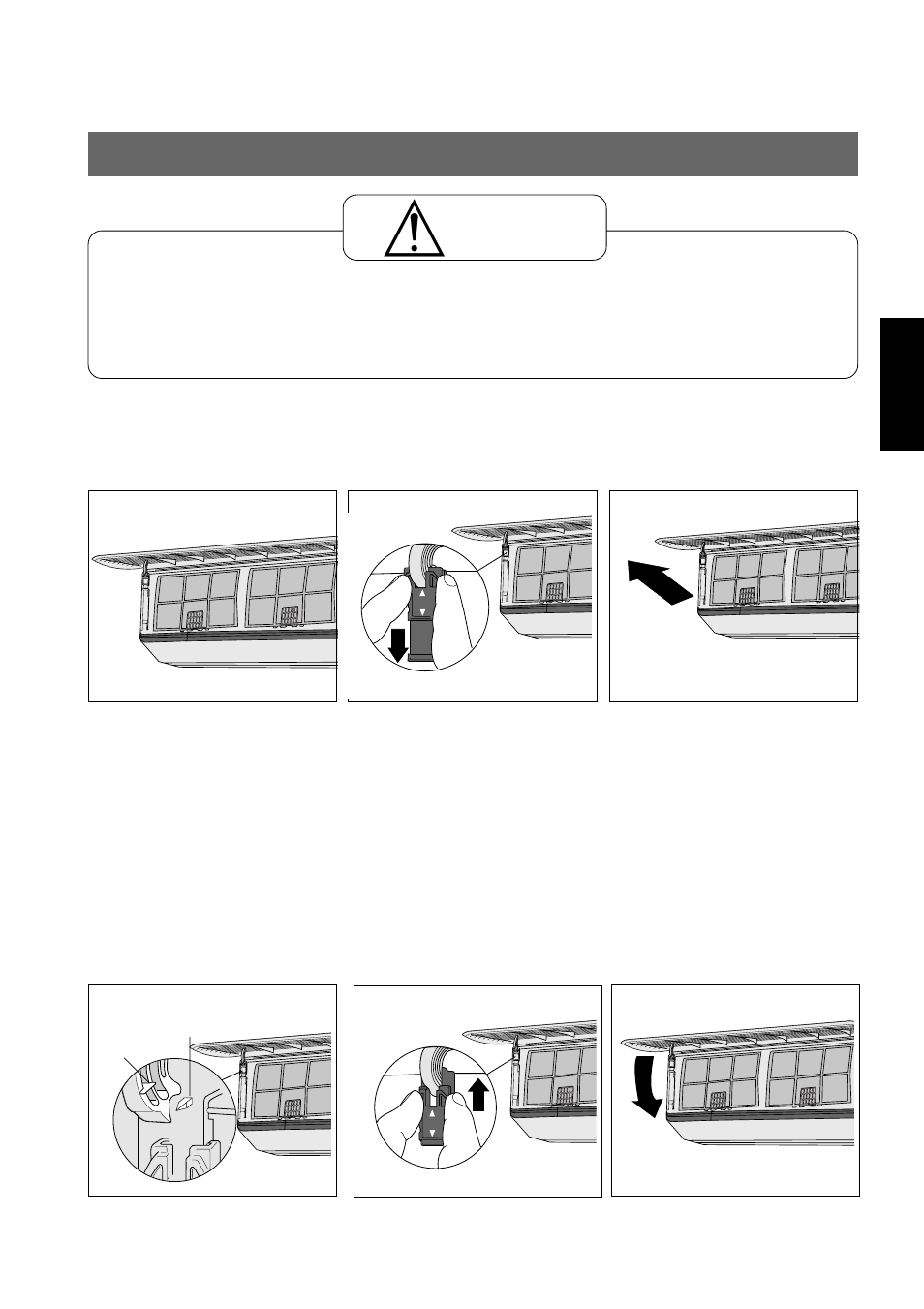 Reinigen des frontgitters, Vorsicht | Panasonic CUG95KE User Manual | Page 73 / 239