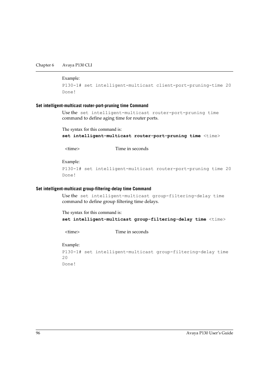 Avaya P130 User Manual | Page 110 / 160