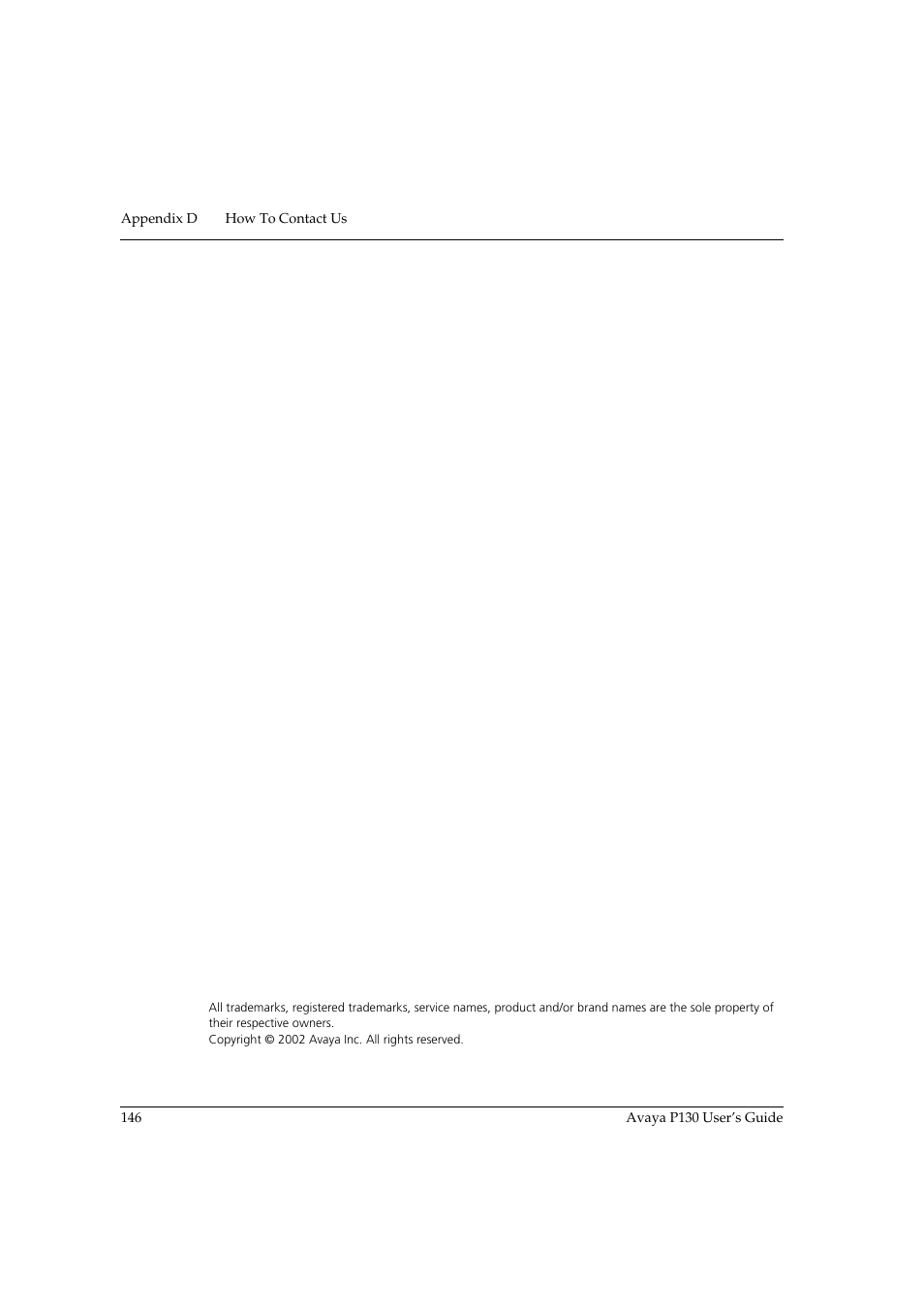 Avaya P130 User Manual | Page 160 / 160
