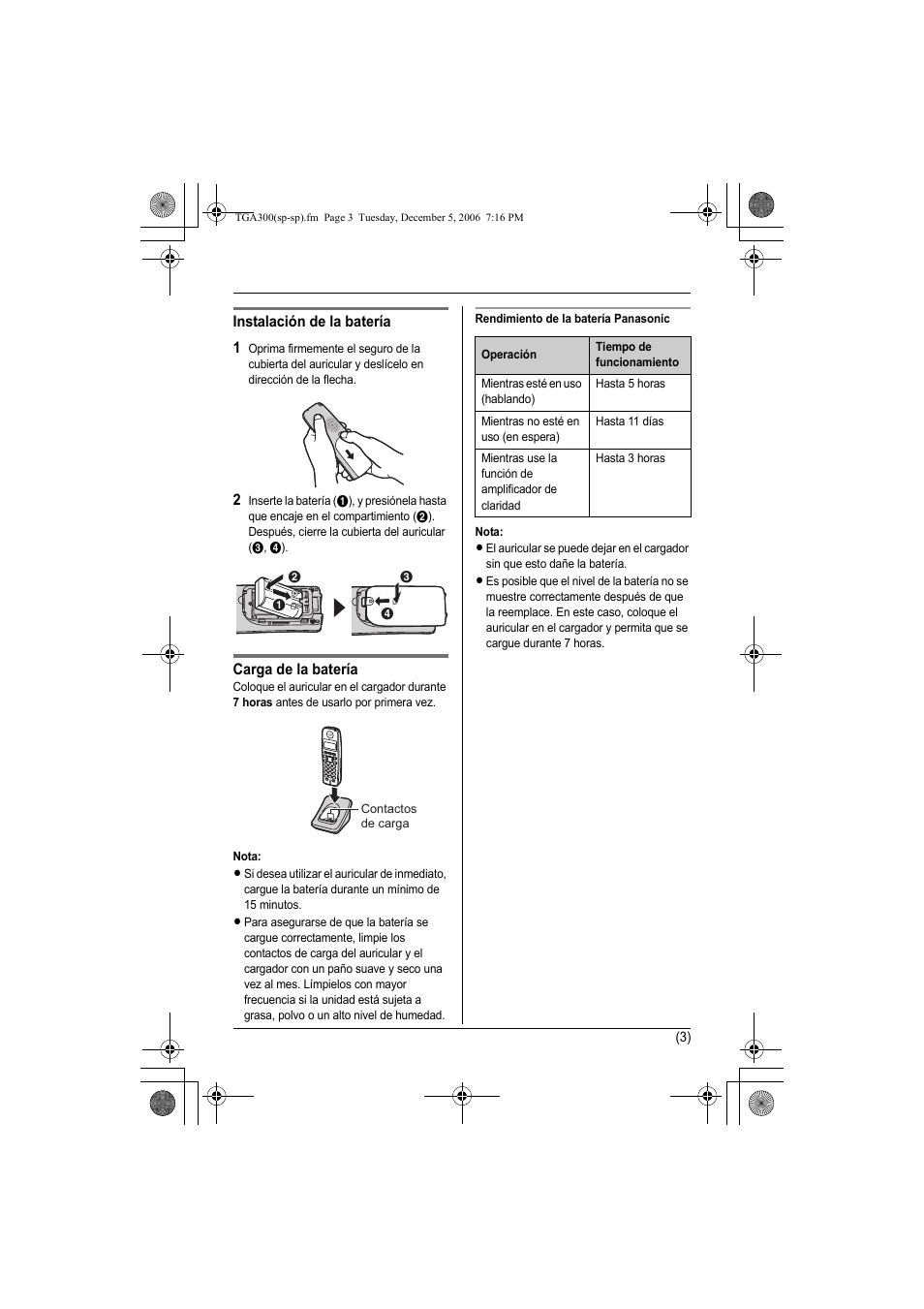 Panasonic KXTGA300 User Manual | Page 14 / 16