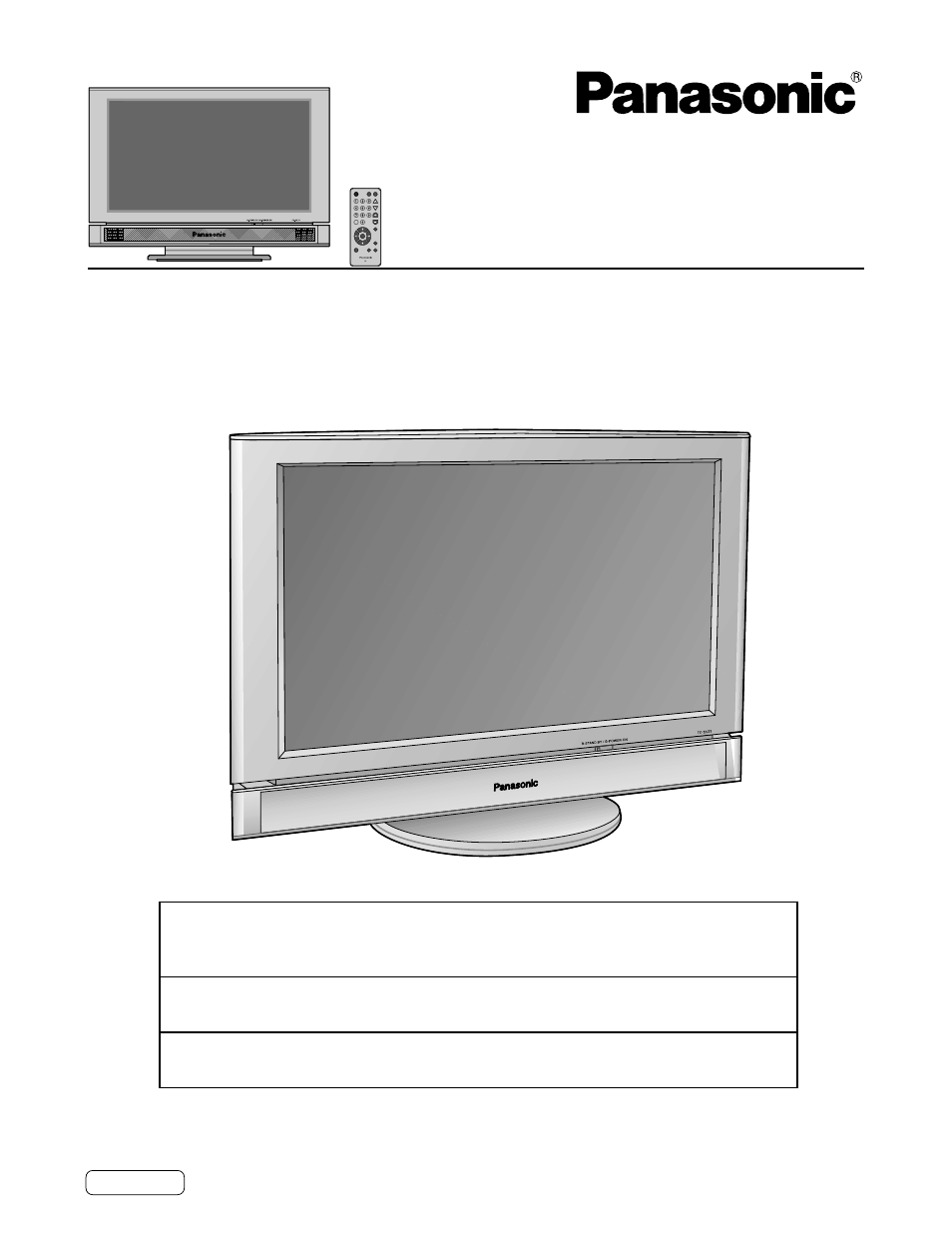 Panasonic TC22LT1 User Manual | 36 pages