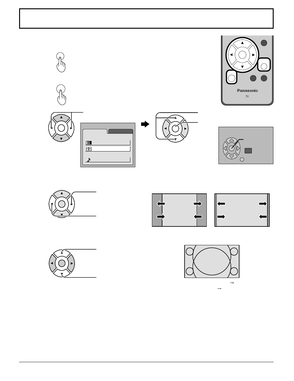 Ajuste de la posición y del tamaño de la pantalla | Panasonic TC22LT1 User Manual | Page 22 / 36