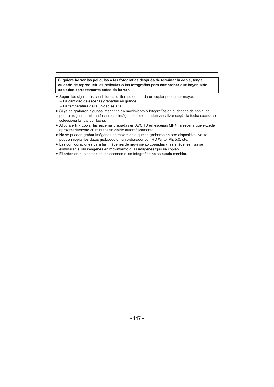 Panasonic HCX929EG User Manual | Page 117 / 203