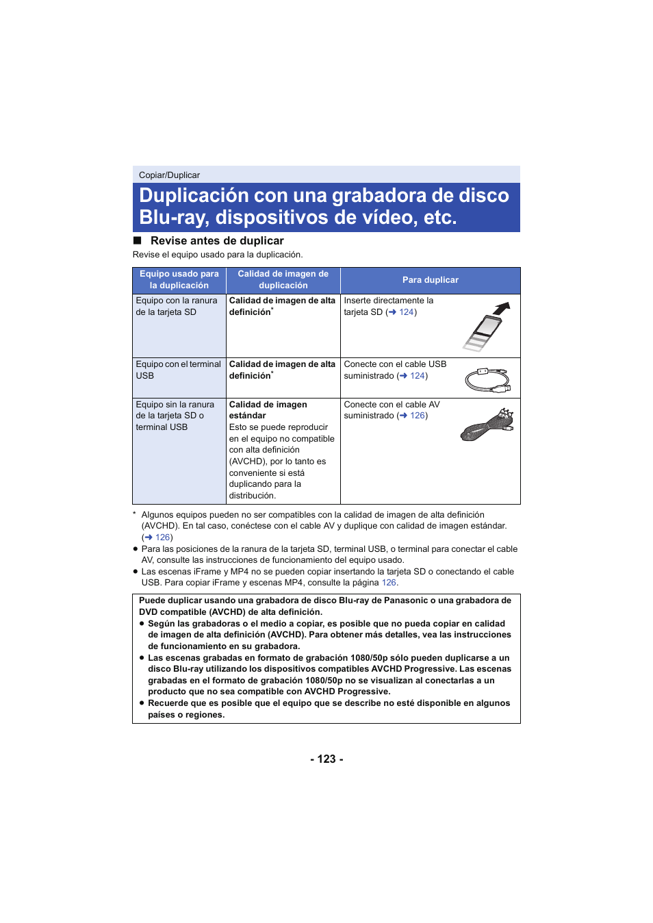 Panasonic HCX929EG User Manual | Page 123 / 203