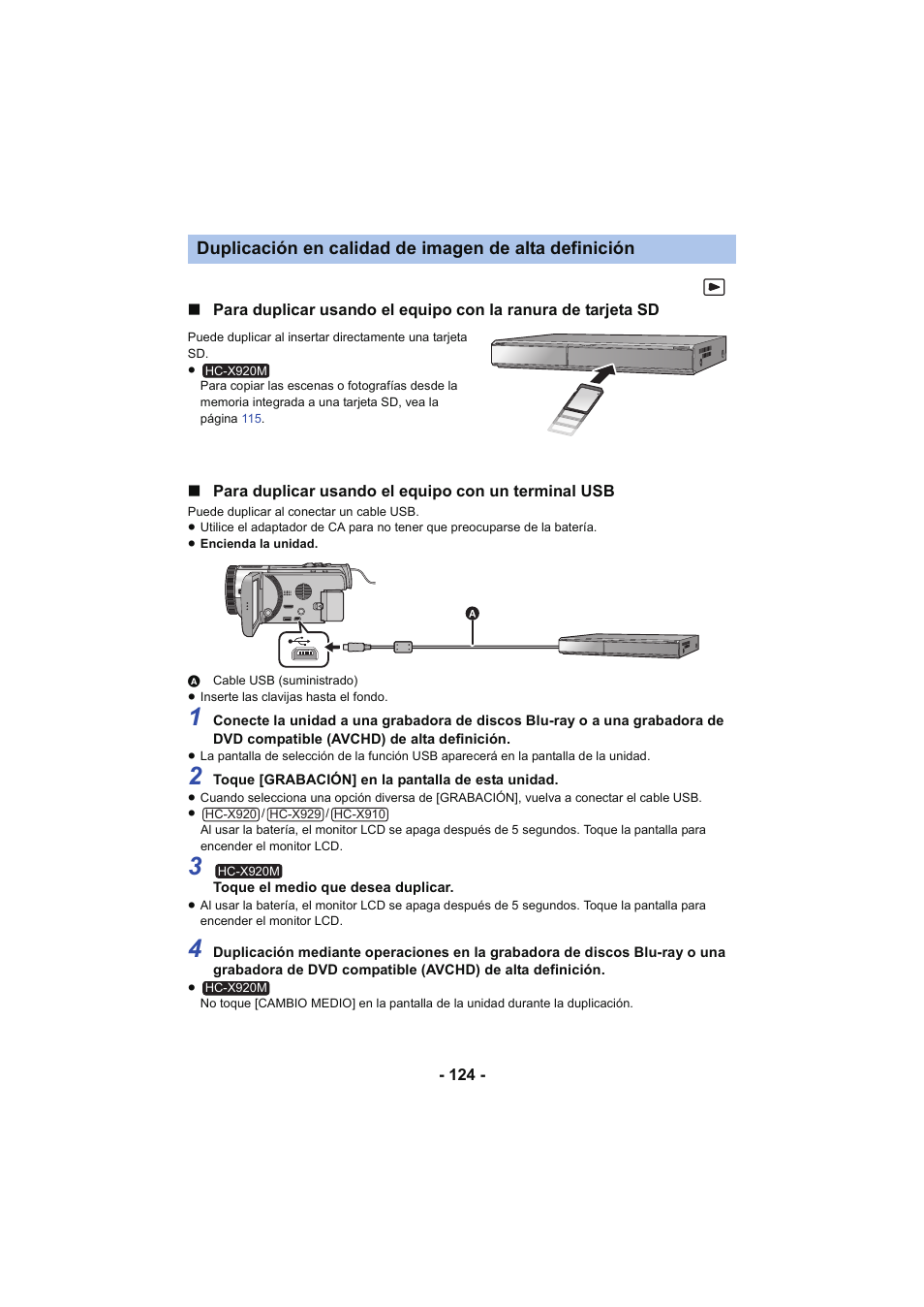 L 124 | Panasonic HCX929EG User Manual | Page 124 / 203