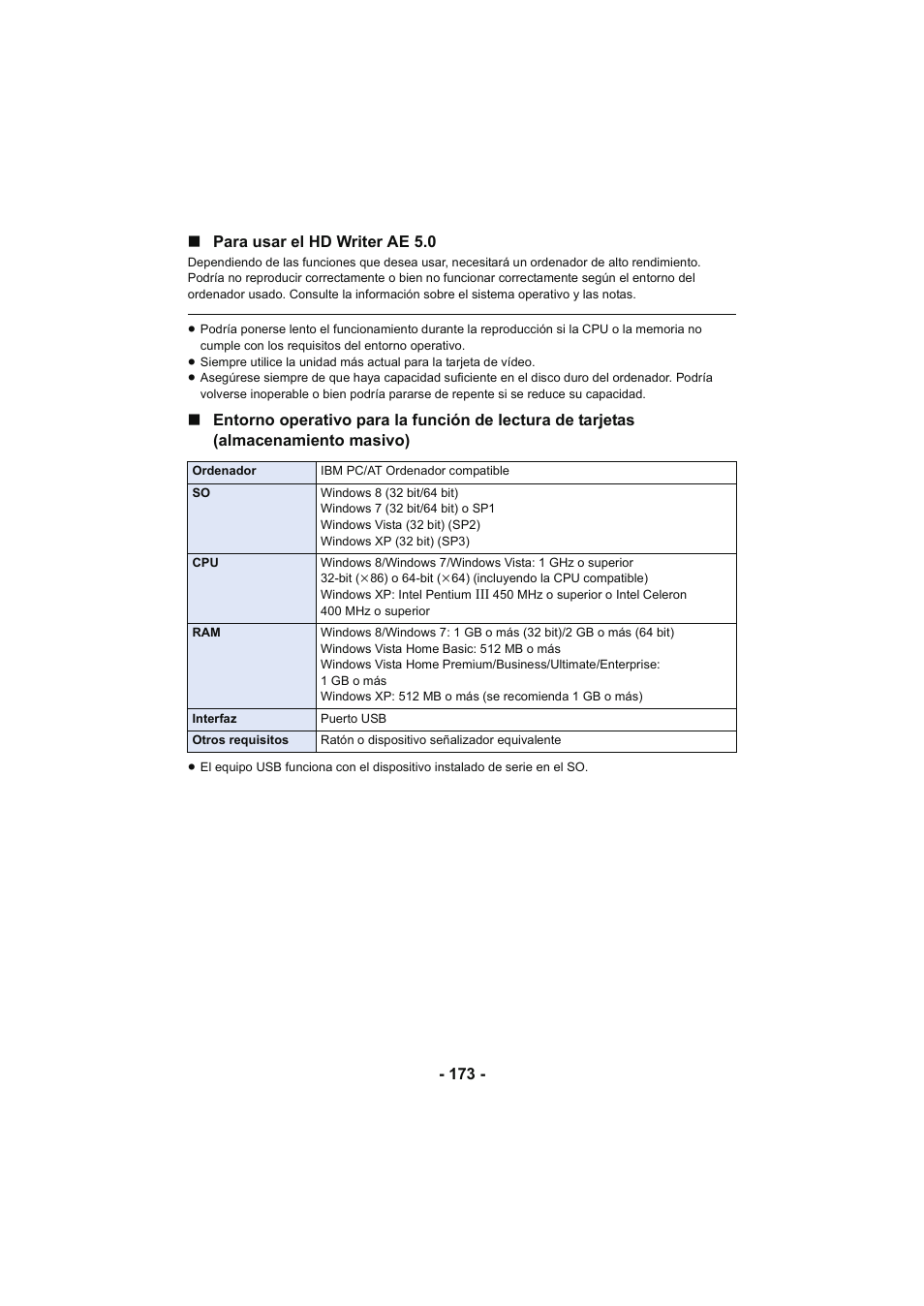 Panasonic HCX929EG User Manual | Page 173 / 203