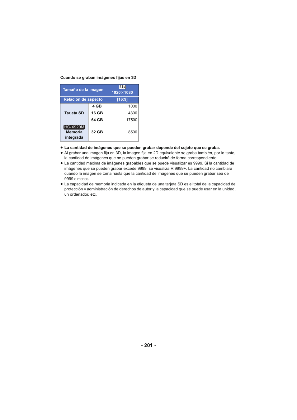 Panasonic HCX929EG User Manual | Page 201 / 203