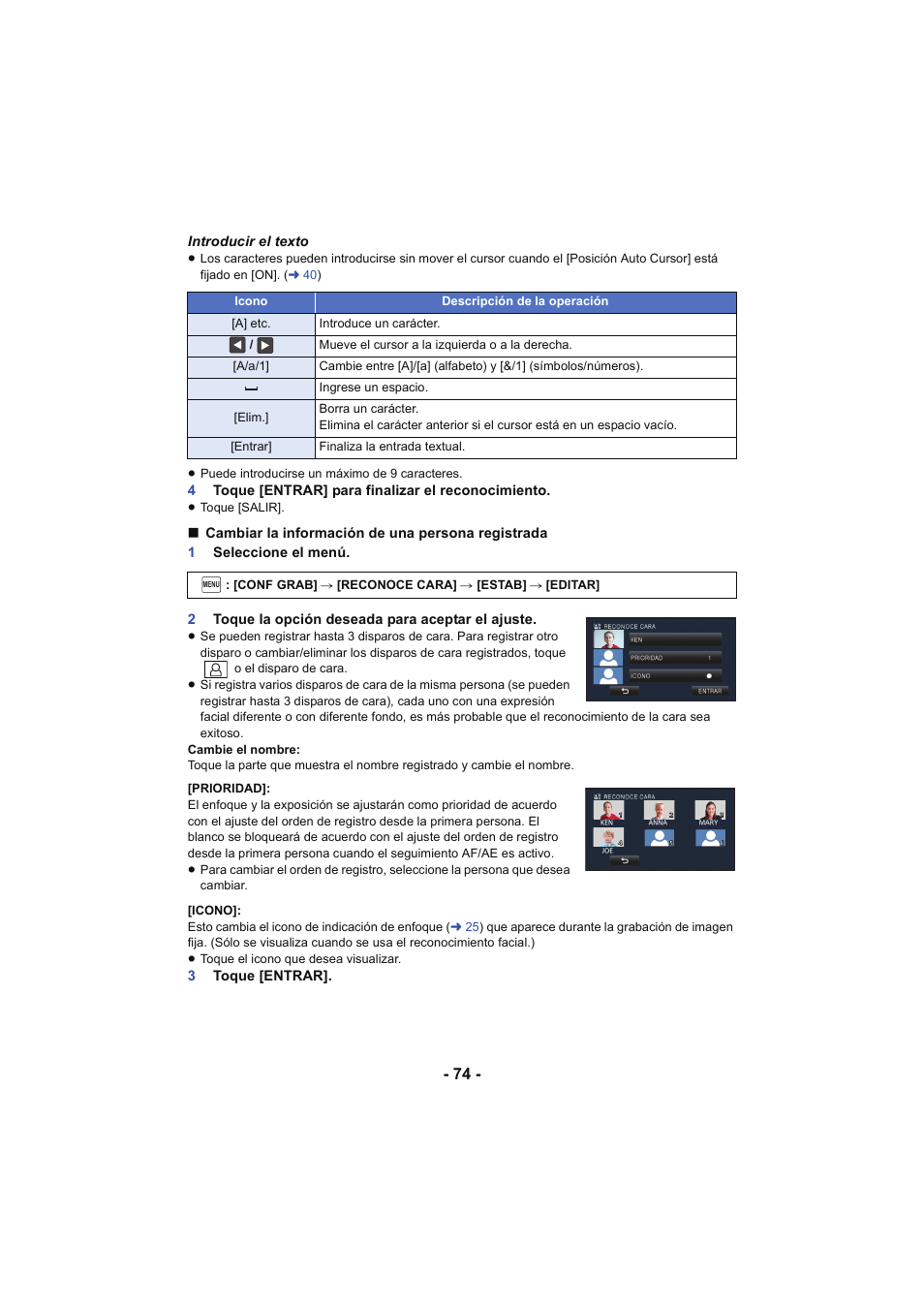 Panasonic HCX929EG User Manual | Page 74 / 203