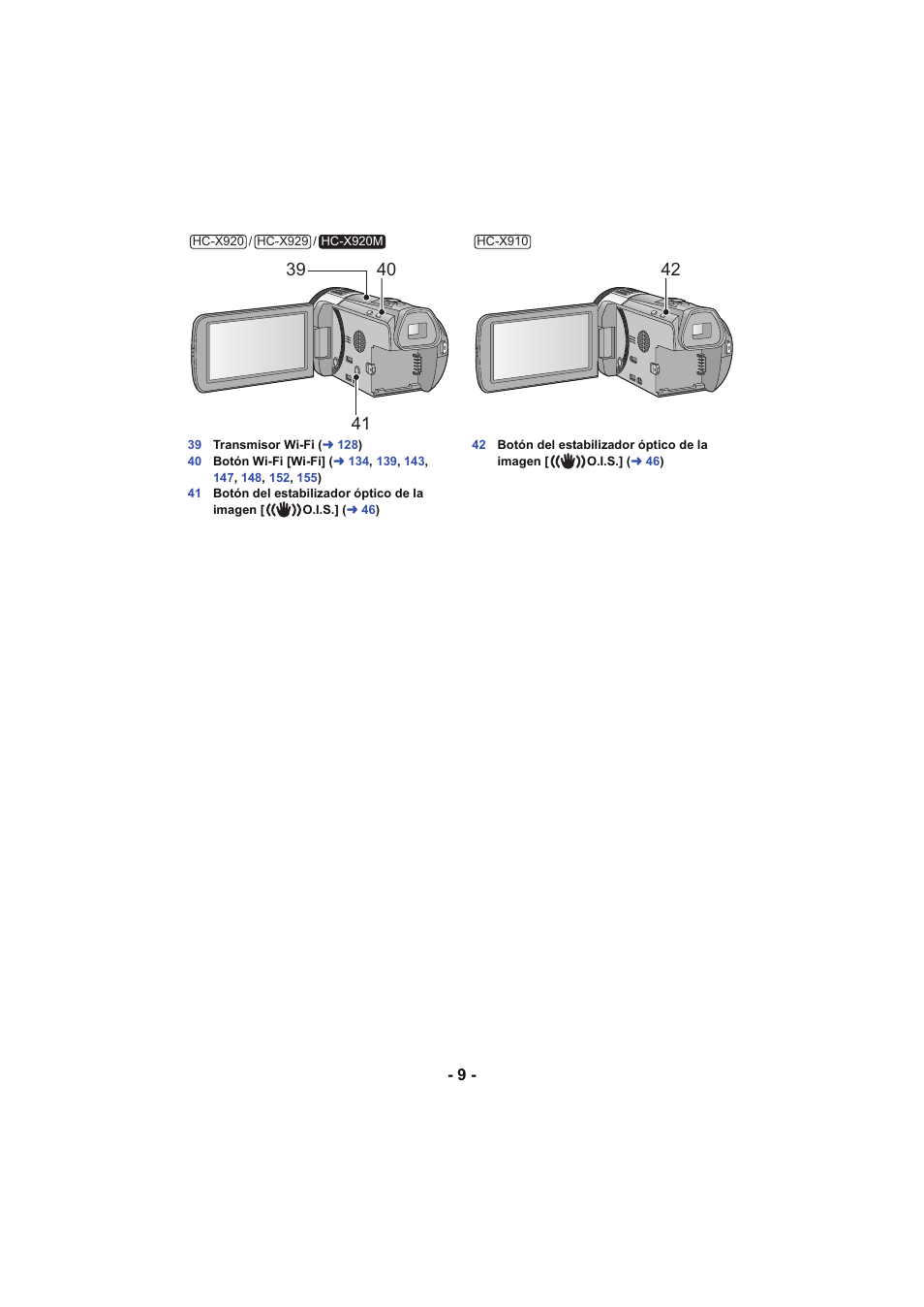 Panasonic HCX929EG User Manual | Page 9 / 203