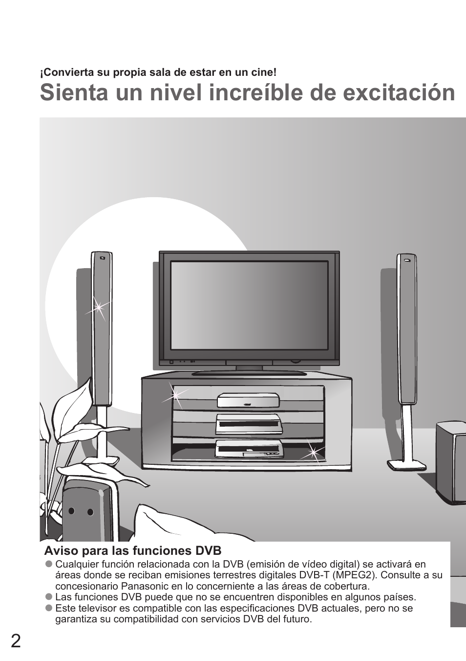 Sienta un nivel increíble de excitación | Panasonic TH50PZ700E User Manual | Page 2 / 48