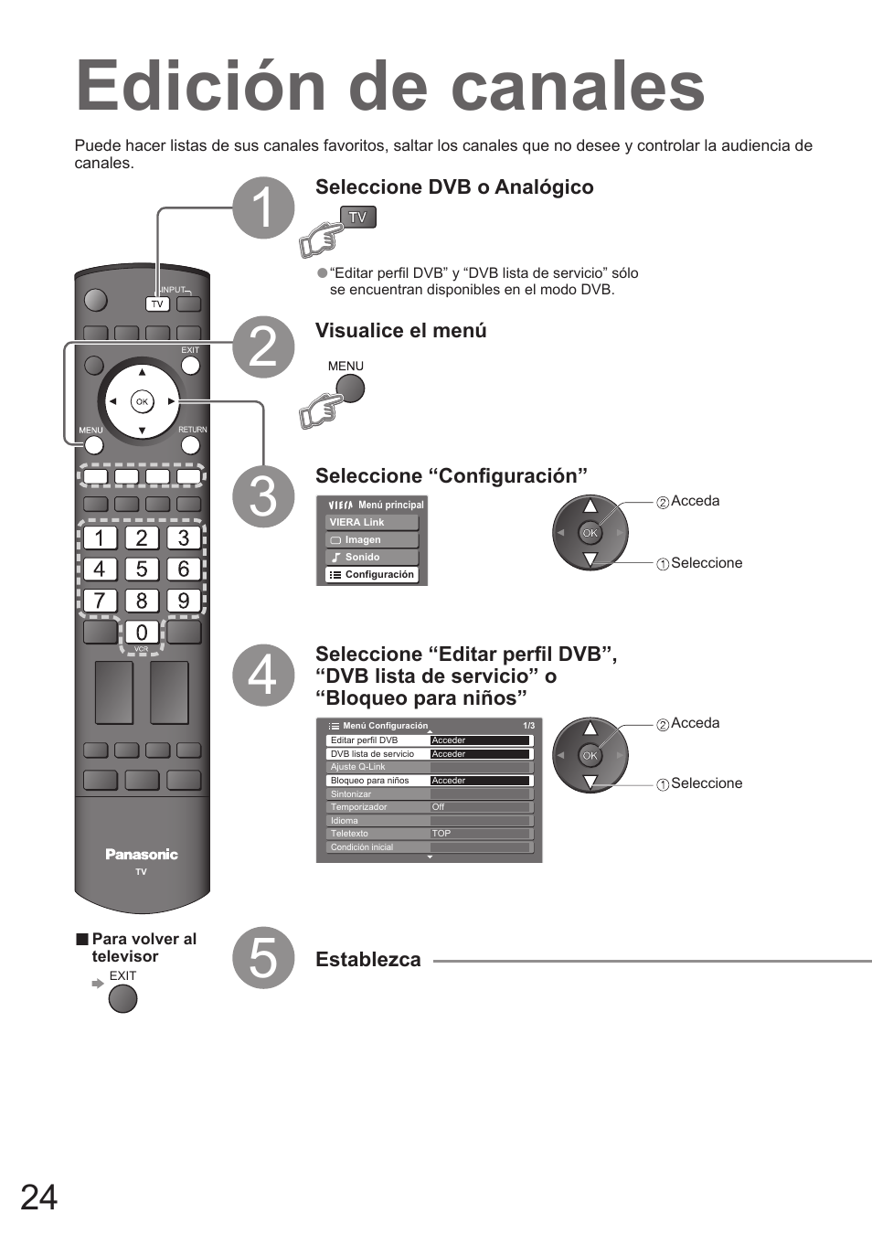 Edición de canales | Panasonic TH50PZ700E User Manual | Page 24 / 48