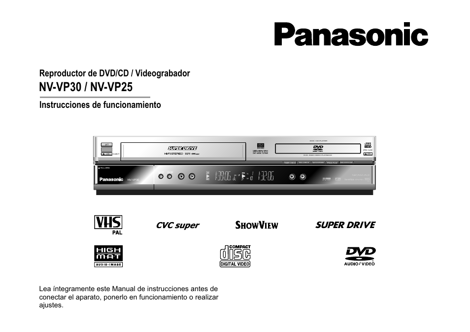 Panasonic NVVP30 User Manual | 48 pages