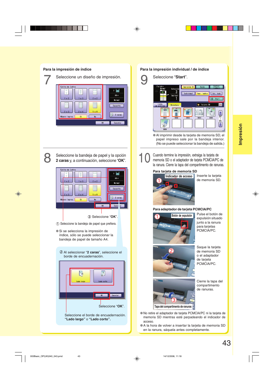 Y otras | Panasonic DPC263 User Manual | Page 43 / 112