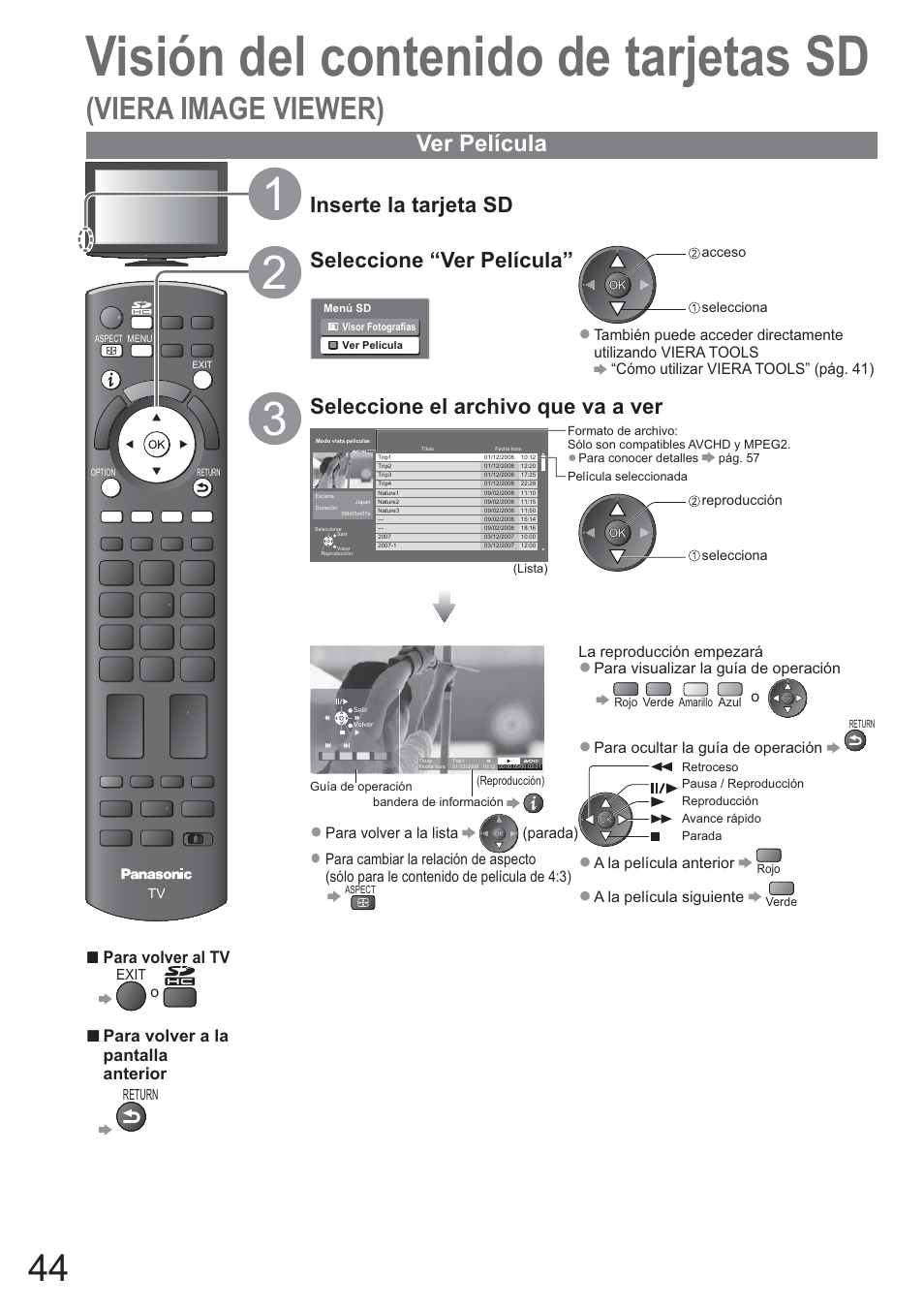 Panasonic TXL42U10E User Manual | Page 44 / 64