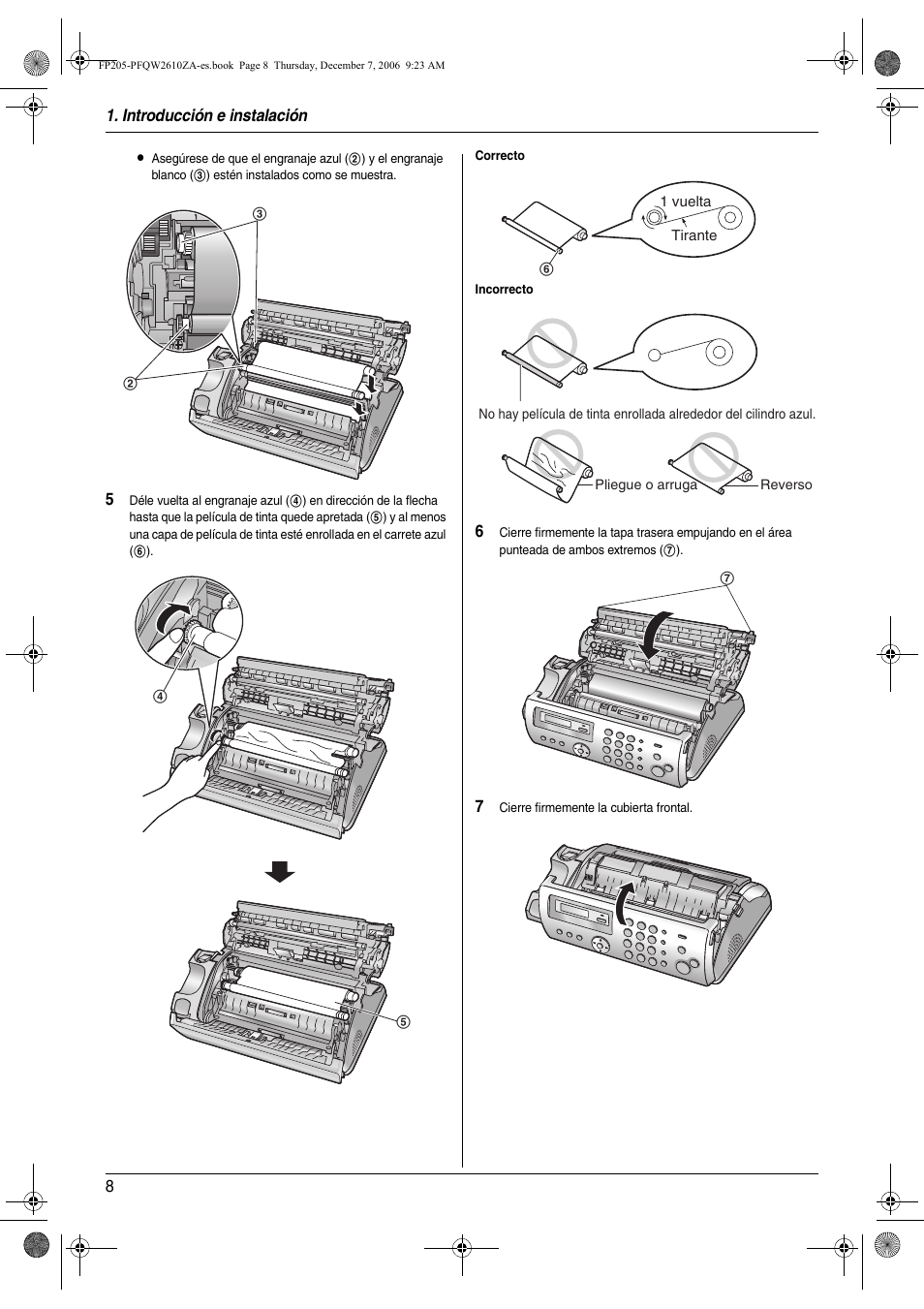 Panasonic KXFP205 User Manual | Page 8 / 52