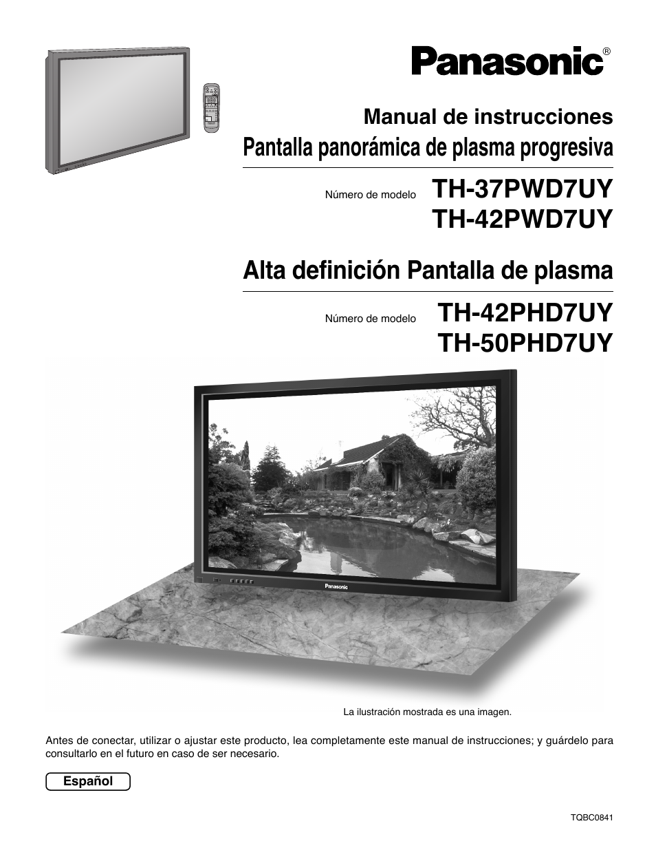 Panasonic TH42PWD7UY User Manual | 44 pages