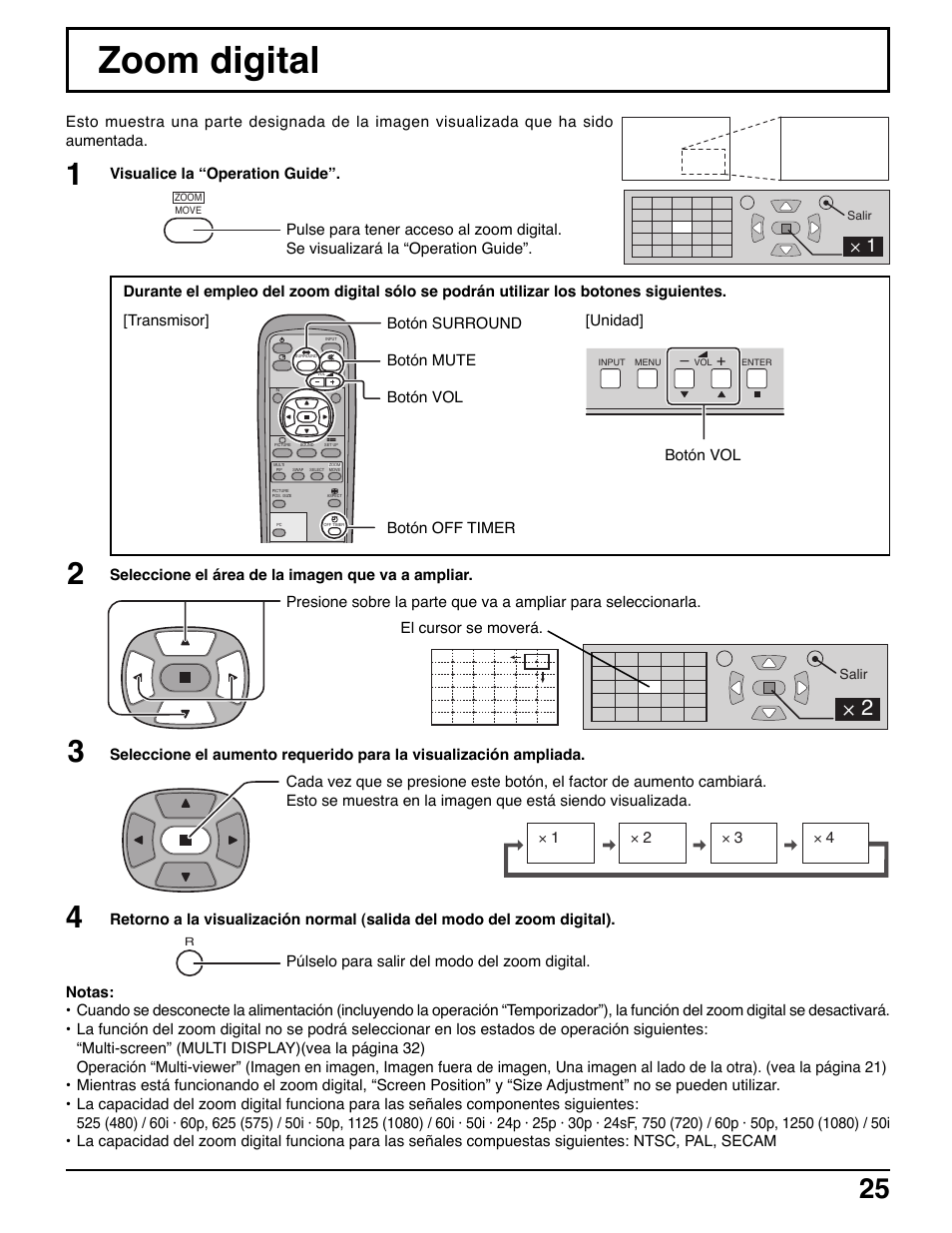 Zoom digital | Panasonic TH42PWD7UY User Manual | Page 25 / 44
