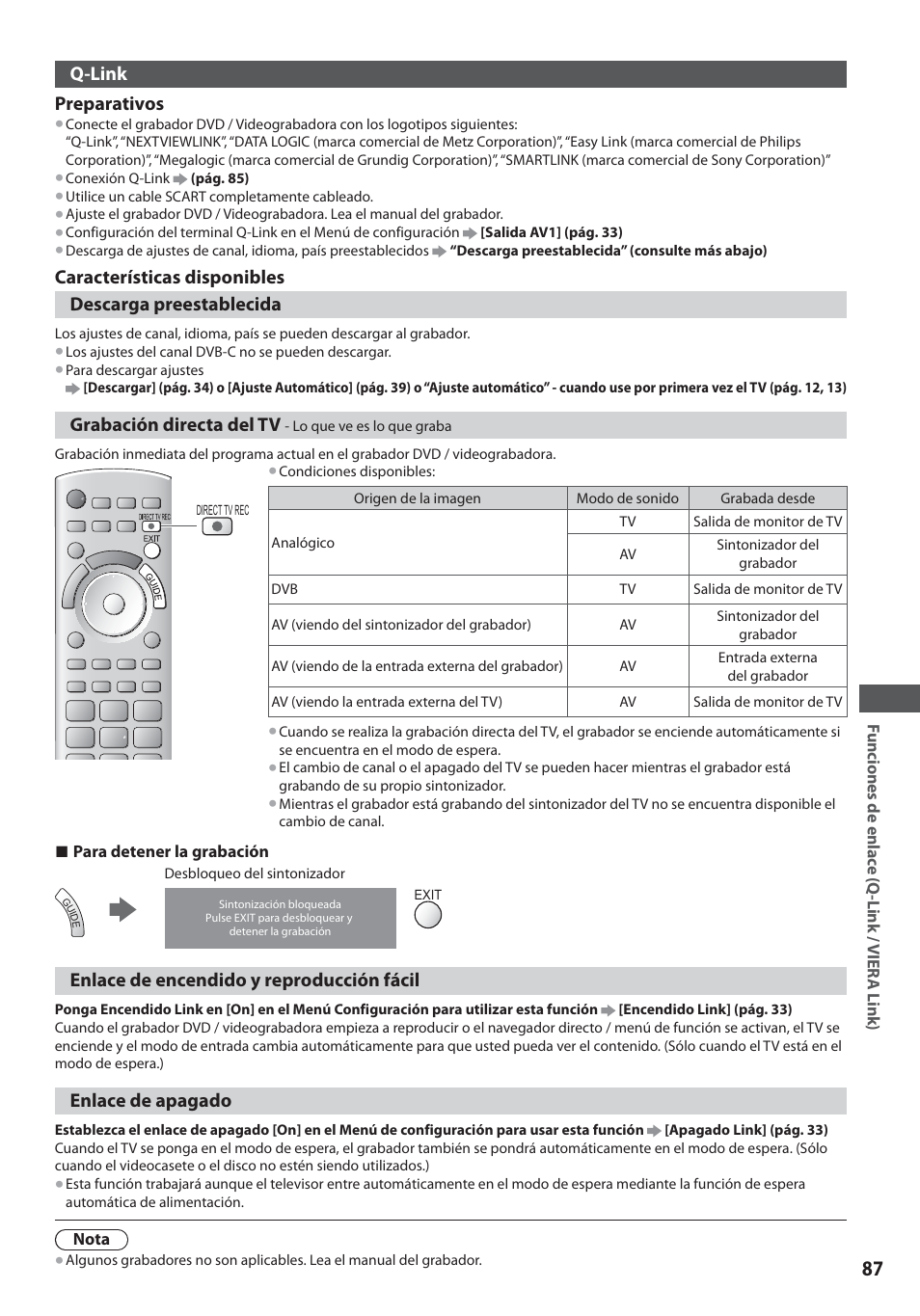 Panasonic TXL19D35ES User Manual | Page 87 / 108