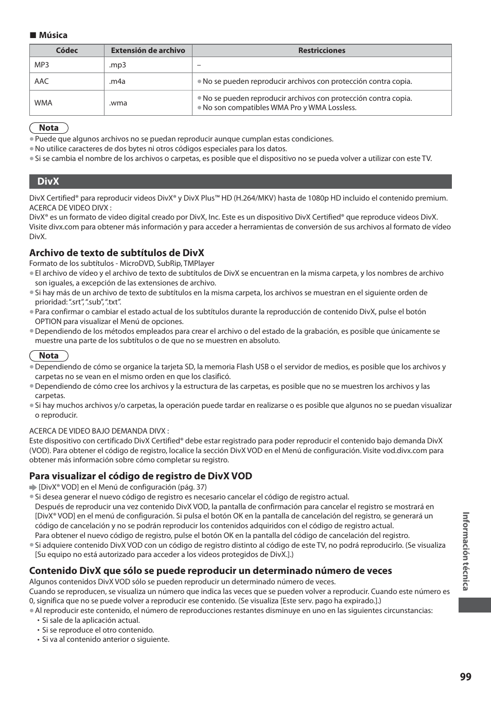 Panasonic TXL19D35ES User Manual | Page 99 / 108