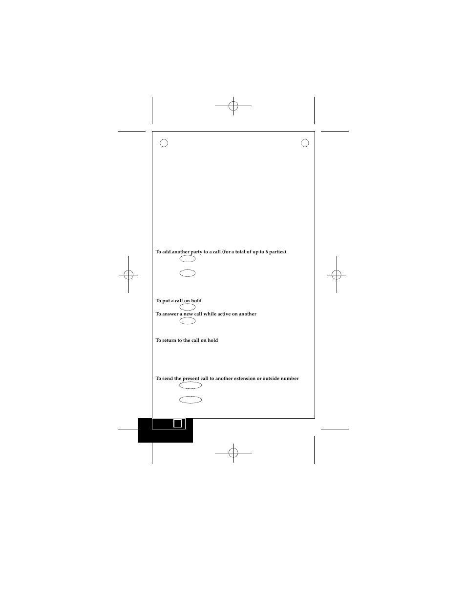 Conference, Hold, Transfer | Avaya 6400 Series User Manual | Page 2 / 6