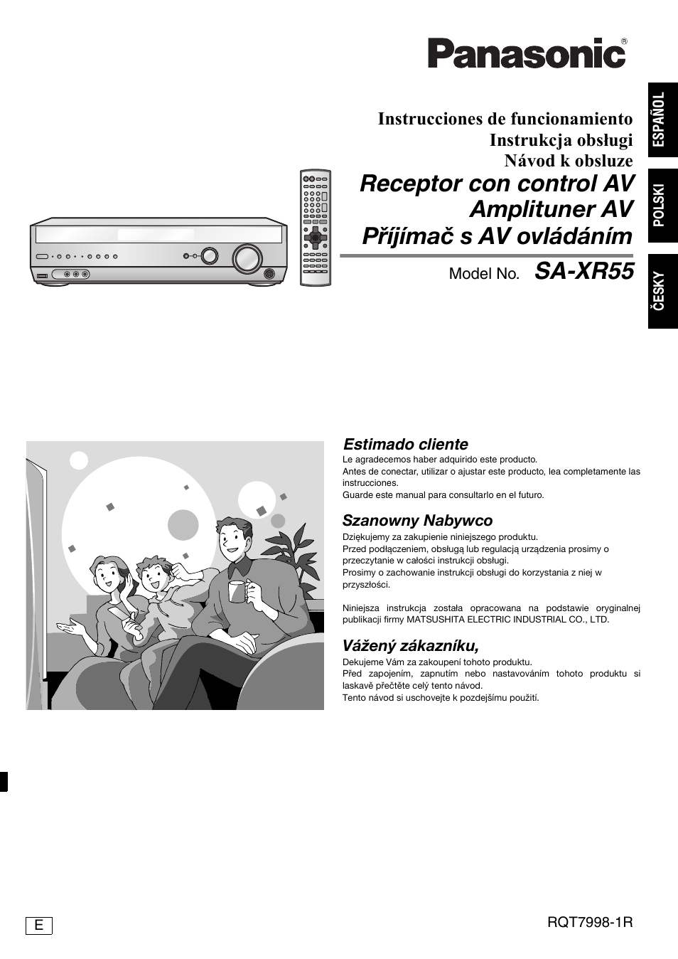 Panasonic SAXR55 User Manual | 84 pages