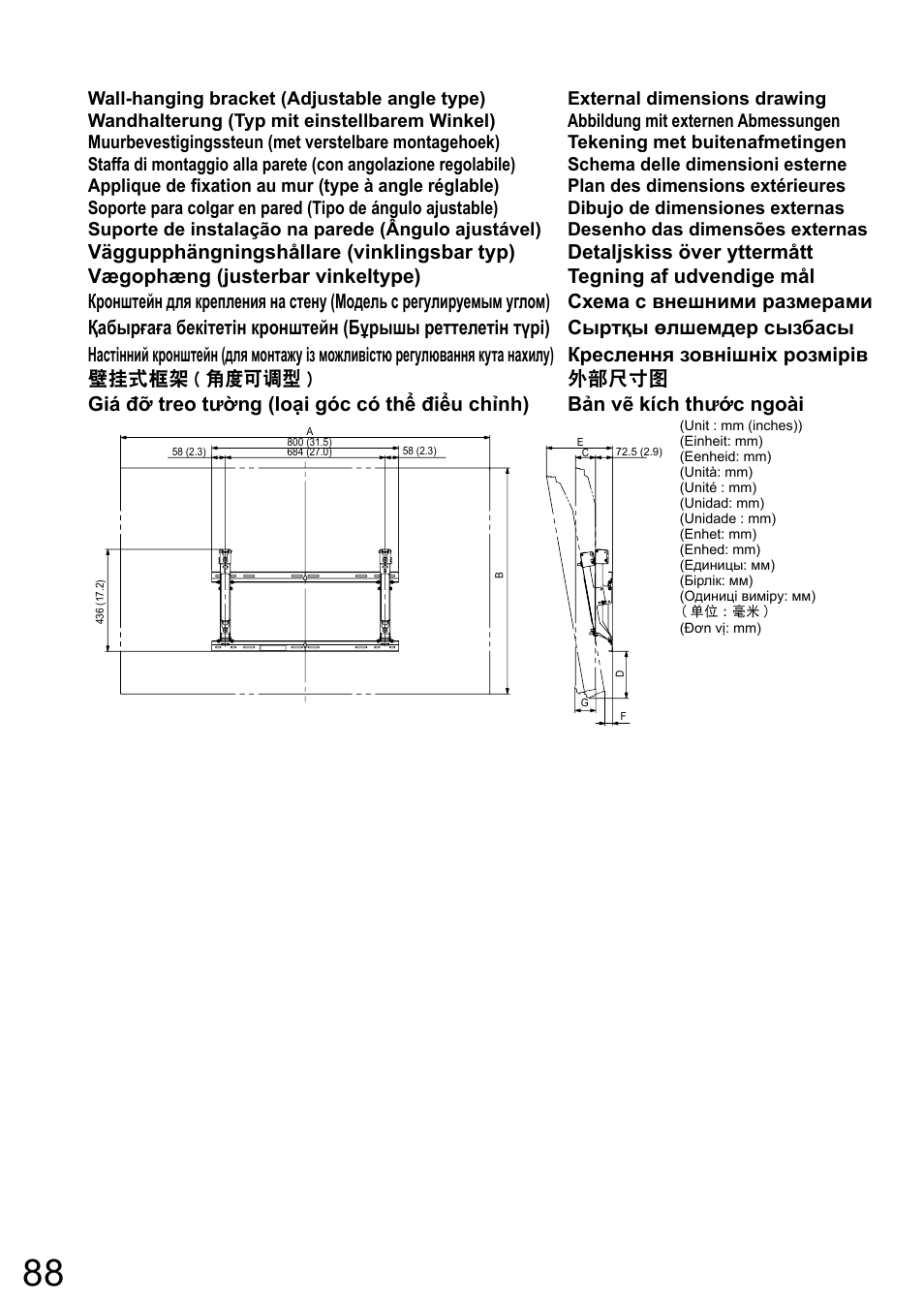 Panasonic TYWK6P1RW User Manual | Page 88 / 90