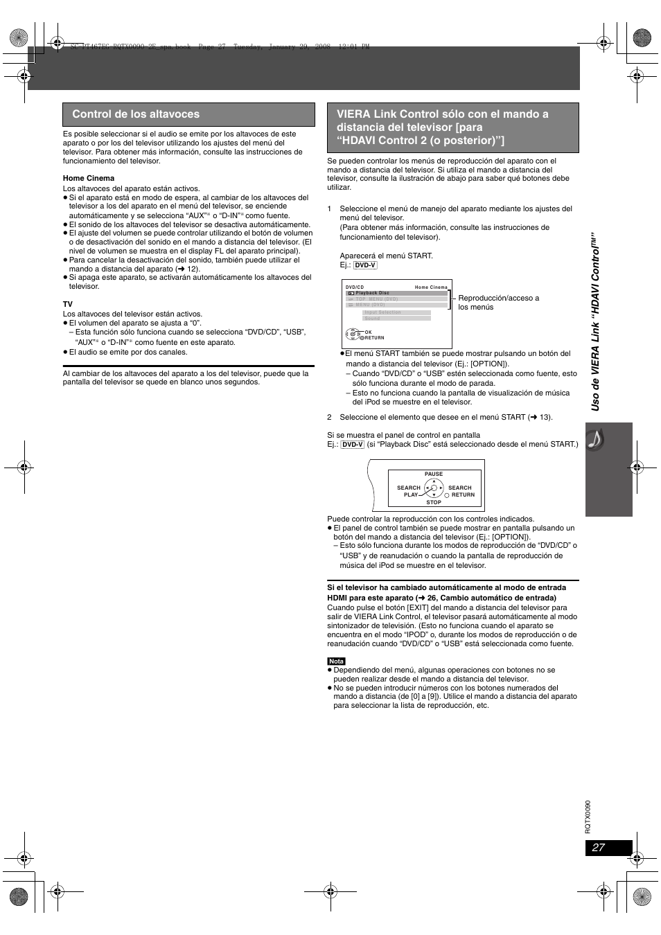 Panasonic SCPT467 User Manual | Page 27 / 44