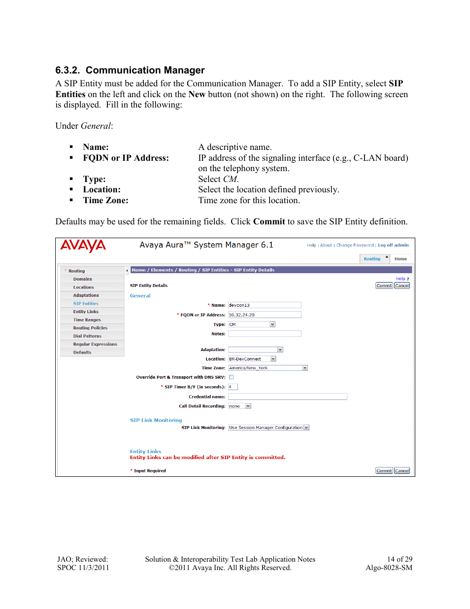 Avaya ALGO-8028-SM User Manual | Page 14 / 29
