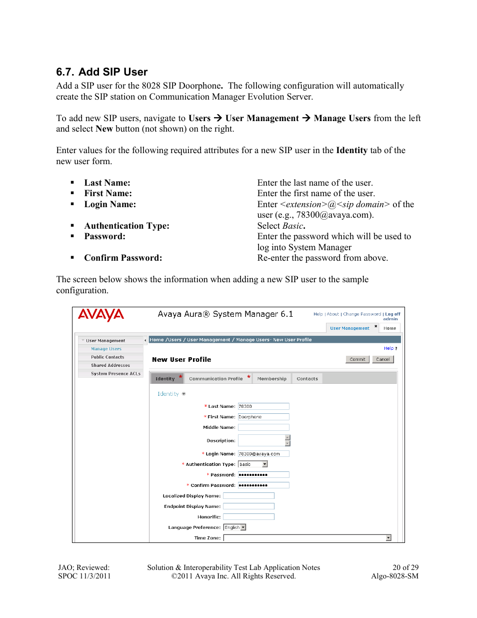 Avaya ALGO-8028-SM User Manual | Page 20 / 29