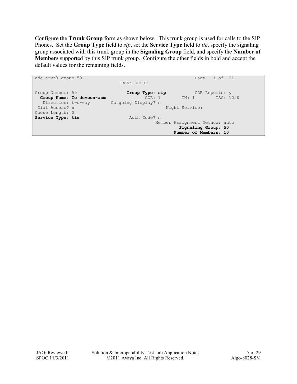 Avaya ALGO-8028-SM User Manual | Page 7 / 29
